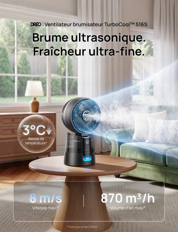 Ventilateur brumisateur DREO TurboCool™ 516S